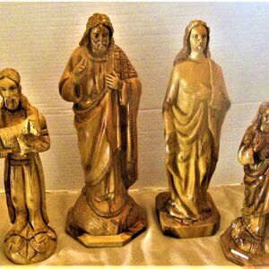 Vintage Hand Wood Carving Sculptures